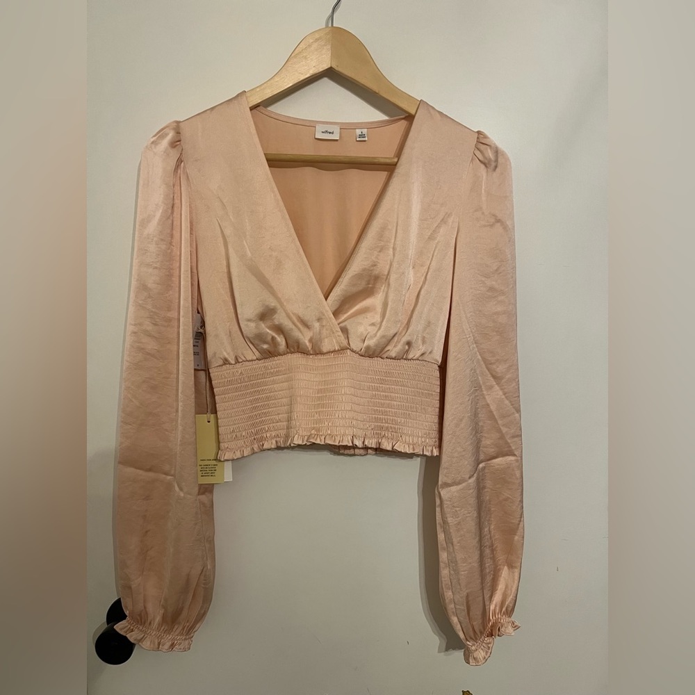 Wistful blouse satin